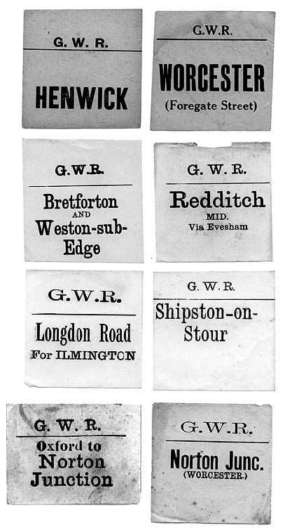 GWR Luggage Labels